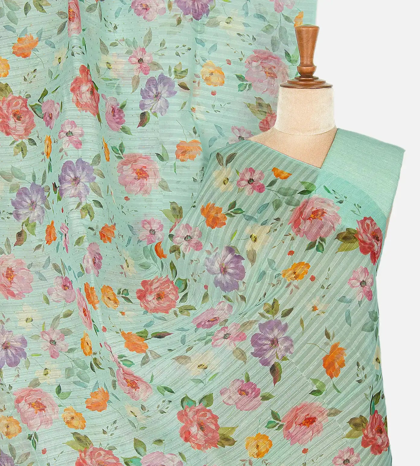 Blue Matka Bailou Saree
