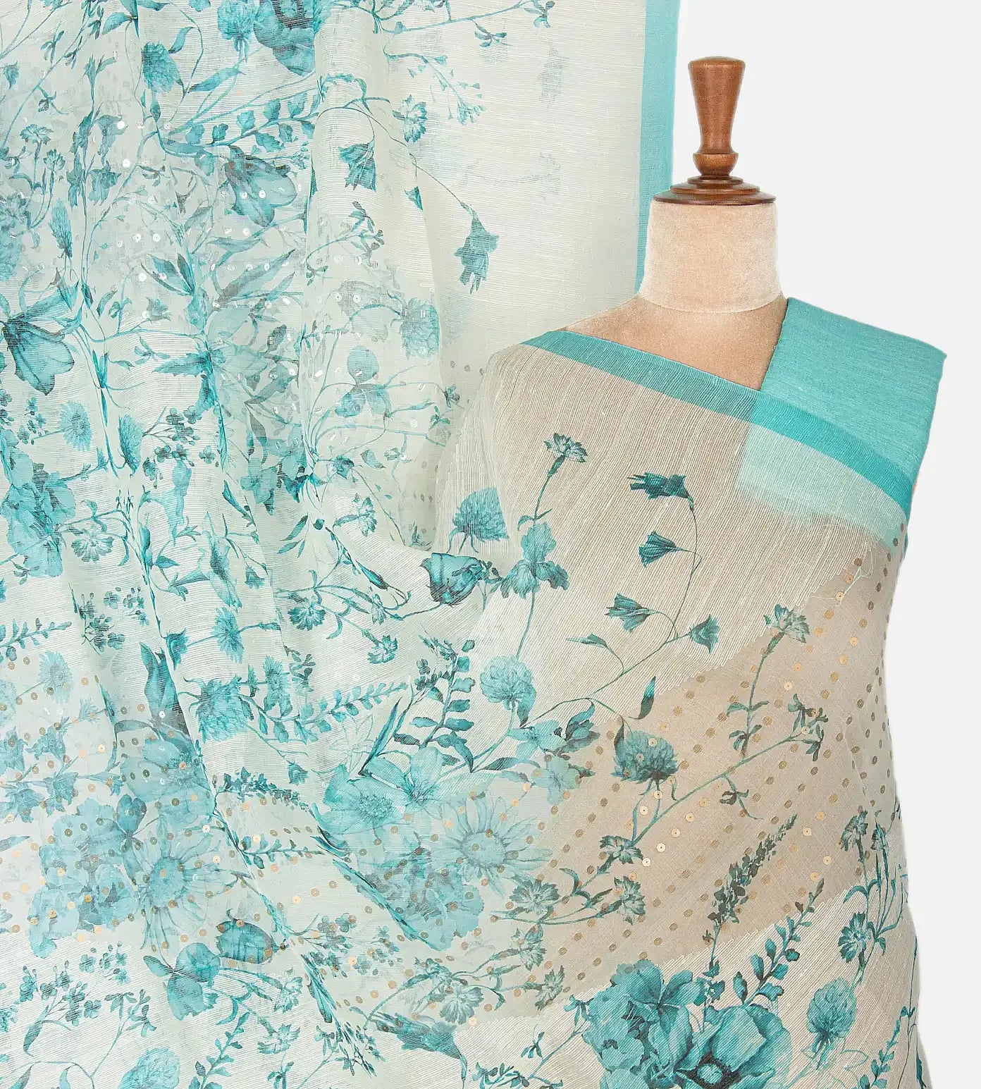 Off-White Matka Bailou Saree