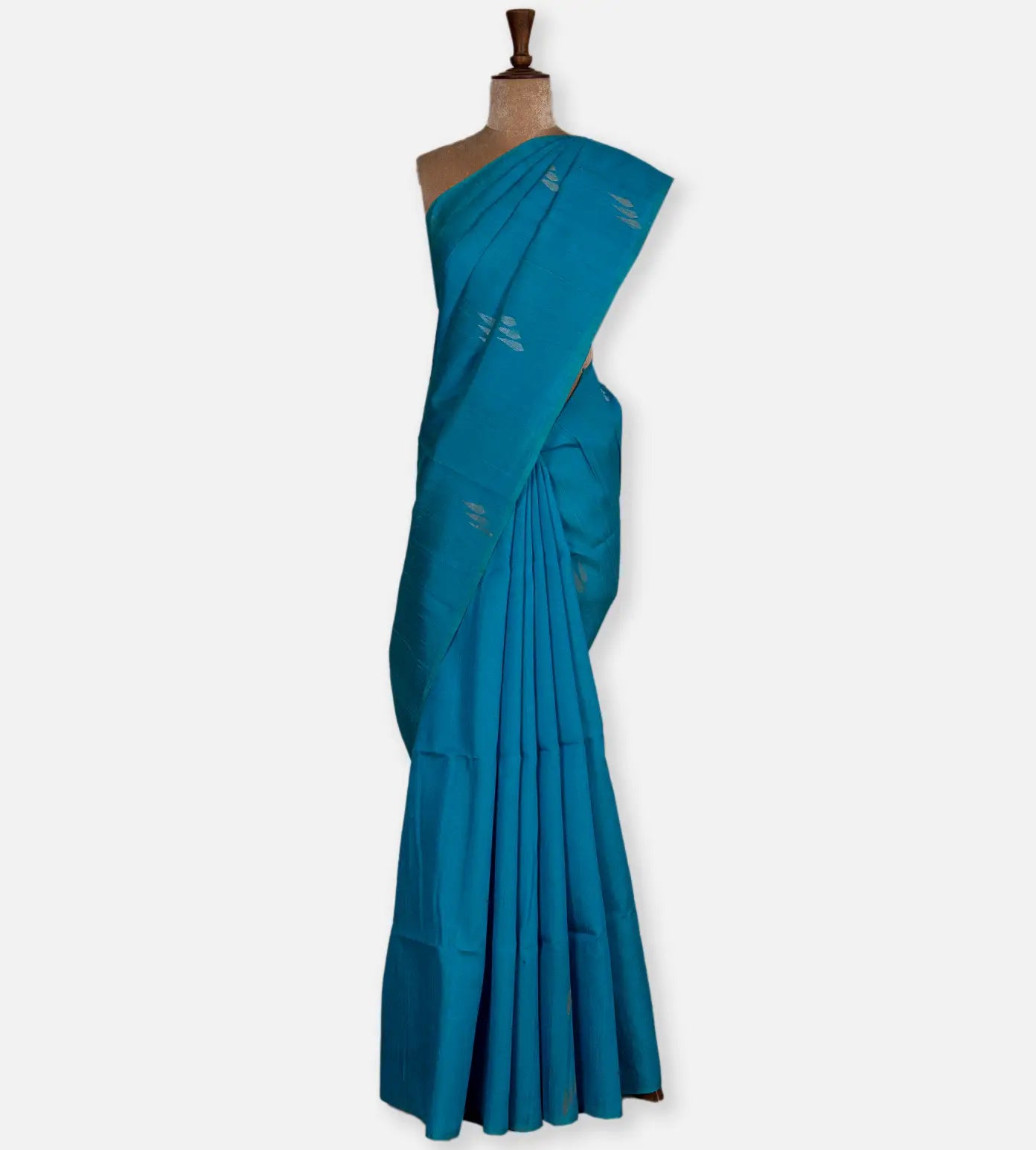 Blue Raw Silk Saree