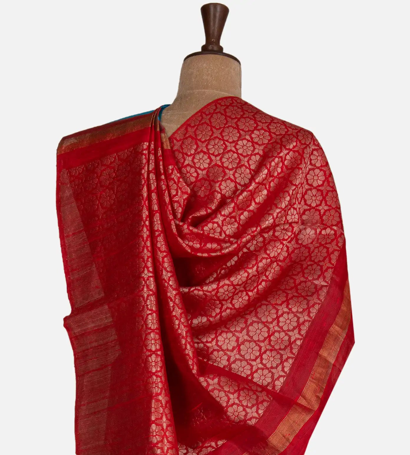 Blue Raw Silk Saree
