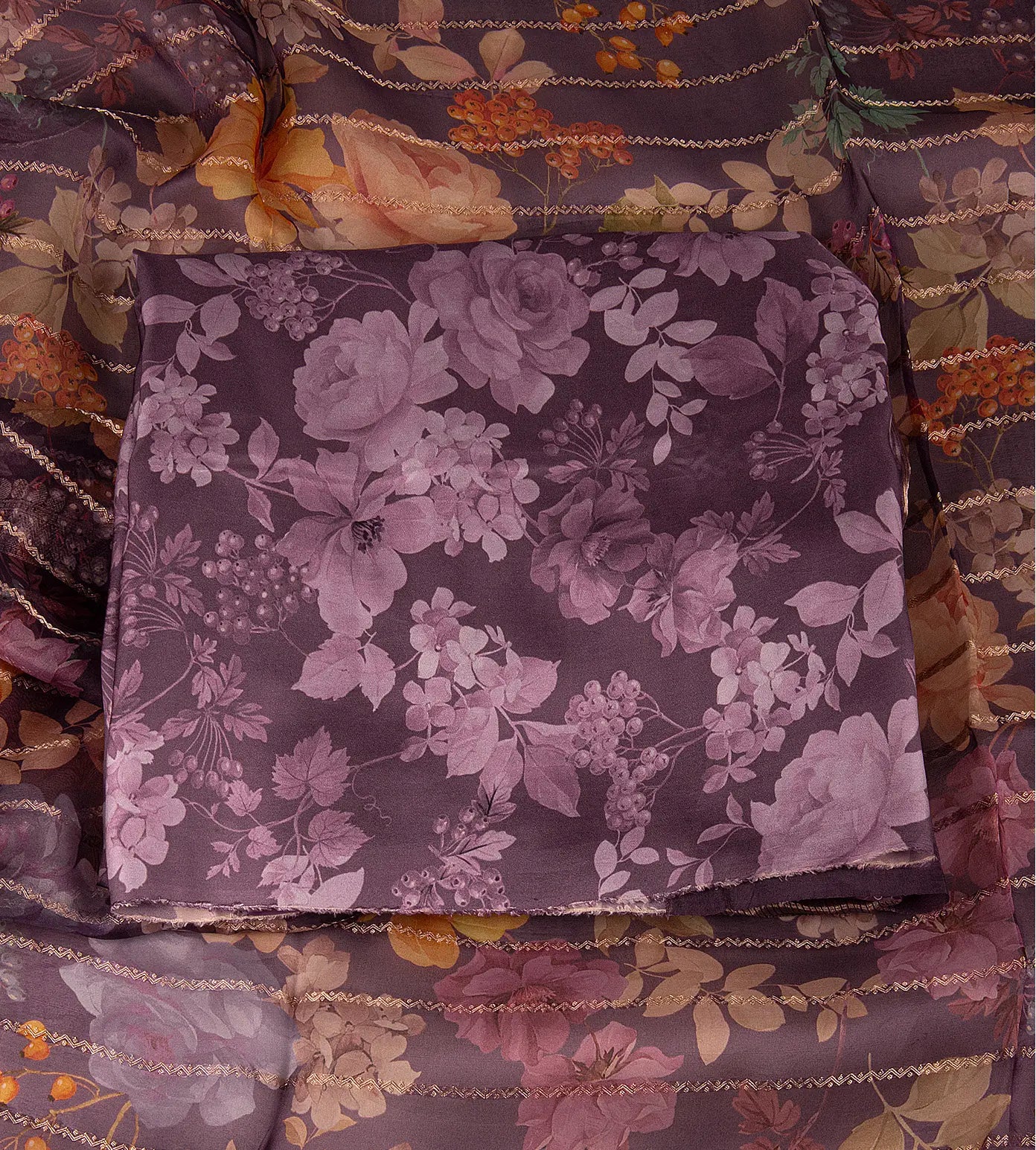 Purple Crepe Salwar