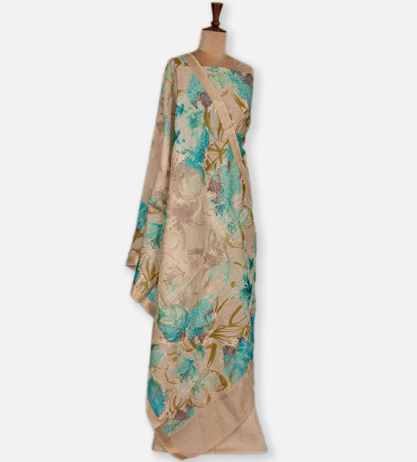 Light Beige Soft Tussar Salwar