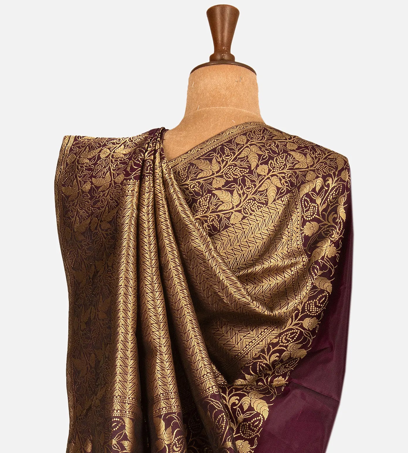 Purple Banarasi Silk Saree