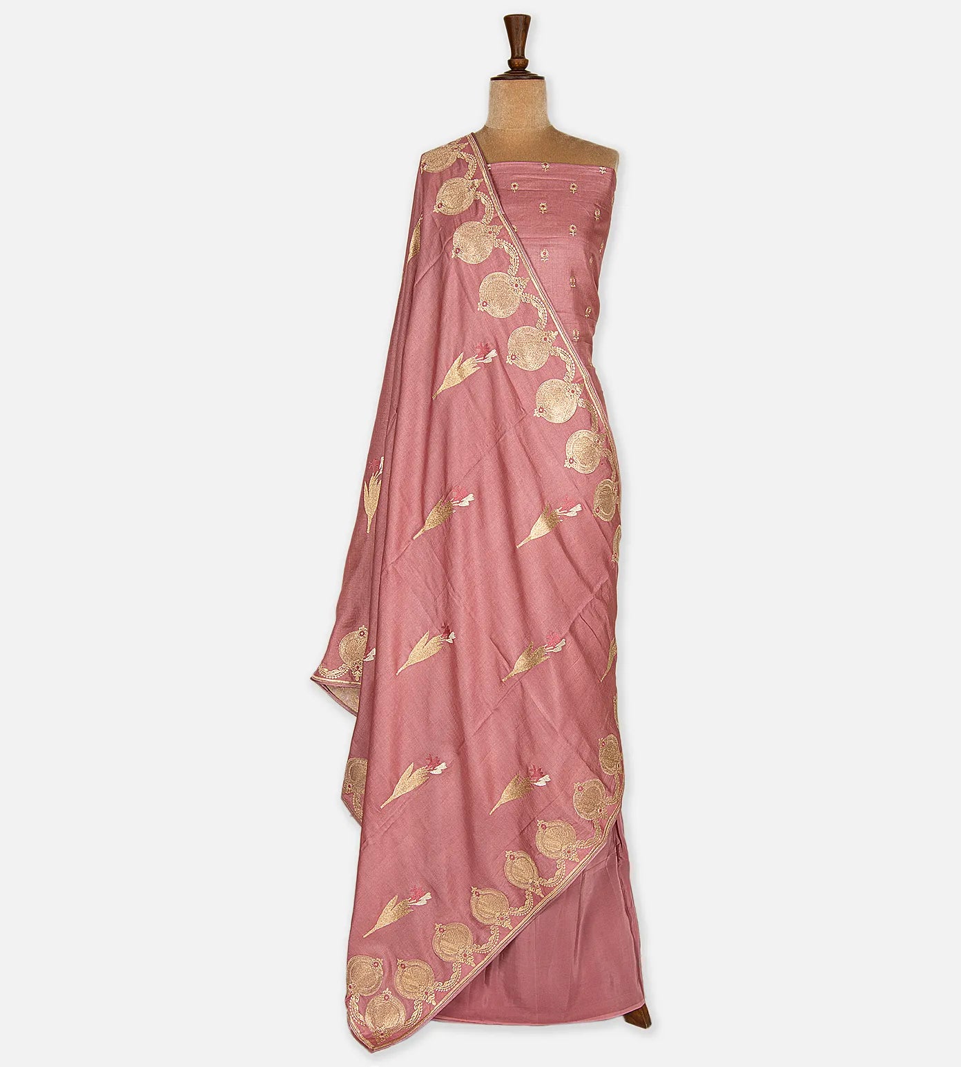 Light Pink Banarasi Tussar Salwar