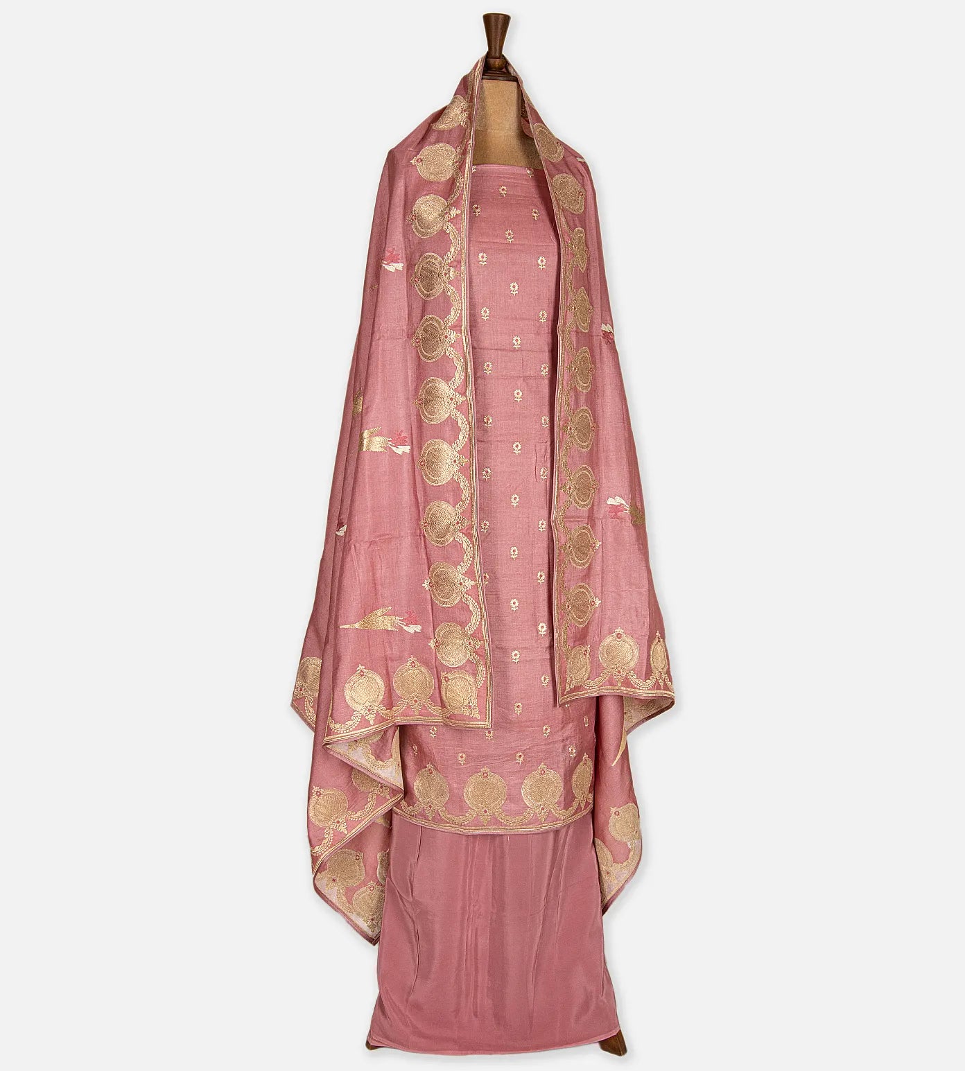 Light Pink Banarasi Tussar Salwar