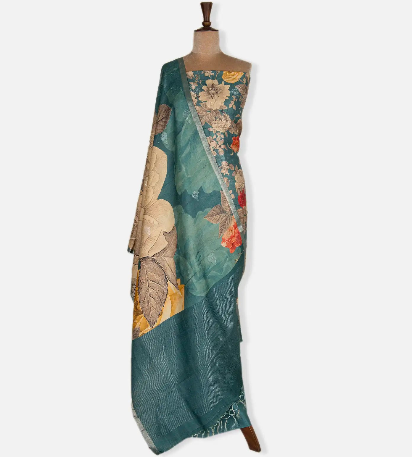 Blue Tussar Salwar