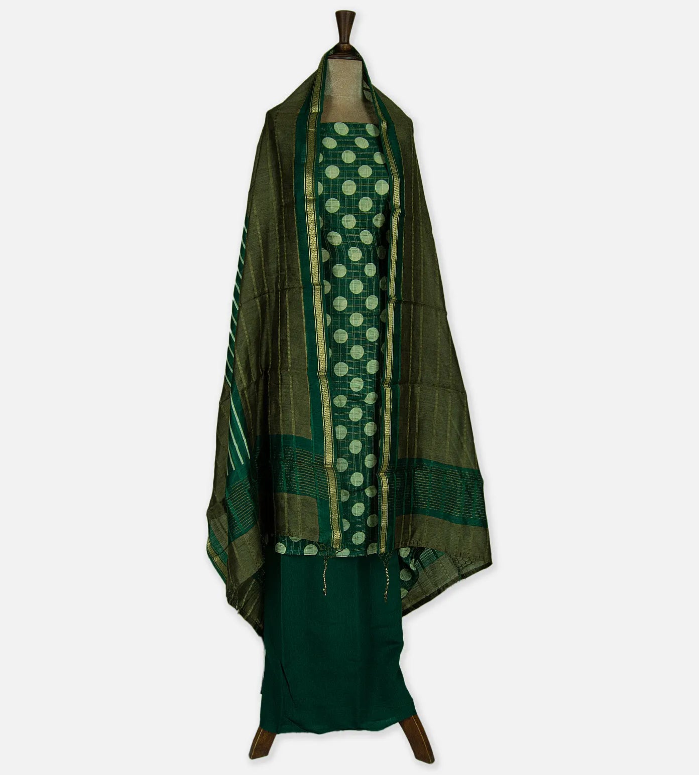 Green Chanderi Cotton Salwar