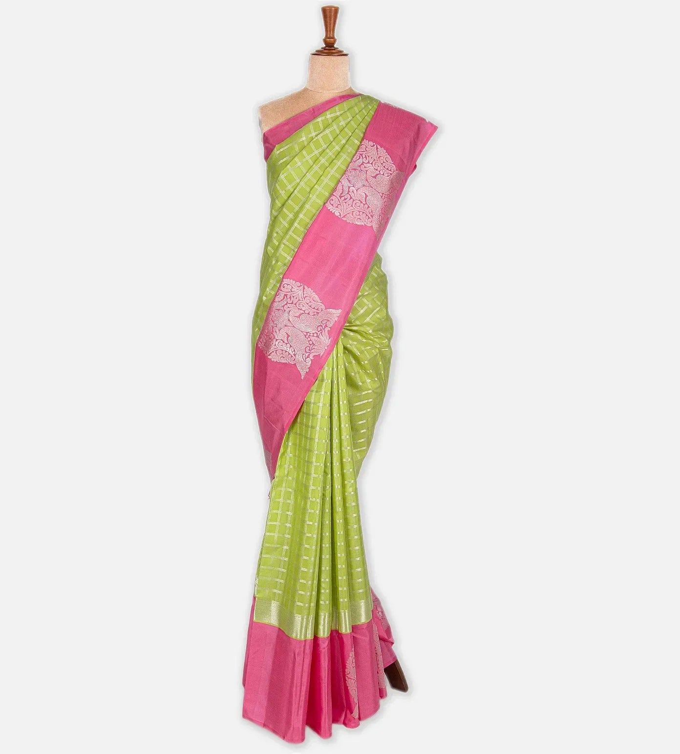 Light Green Kanchipuram Silk Saree