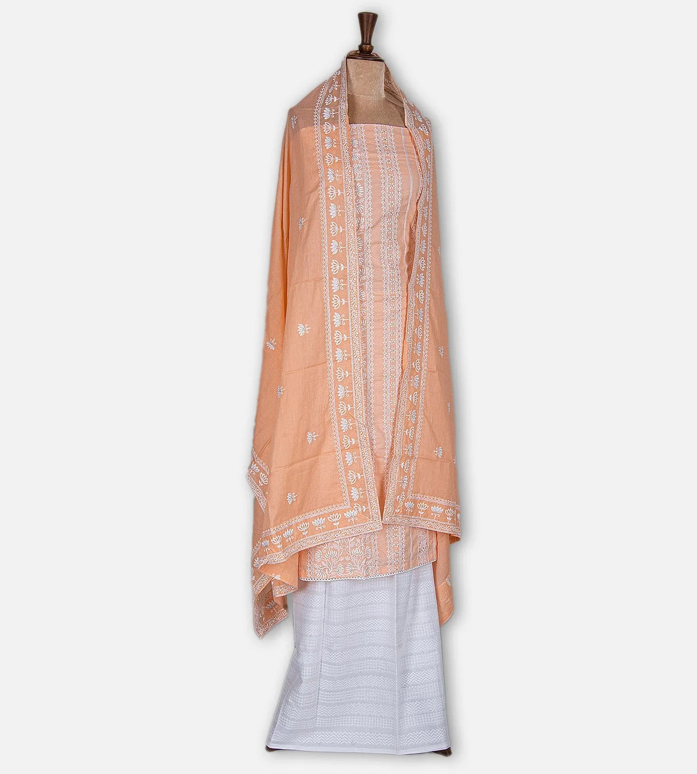 Peach Cotton Salwar
