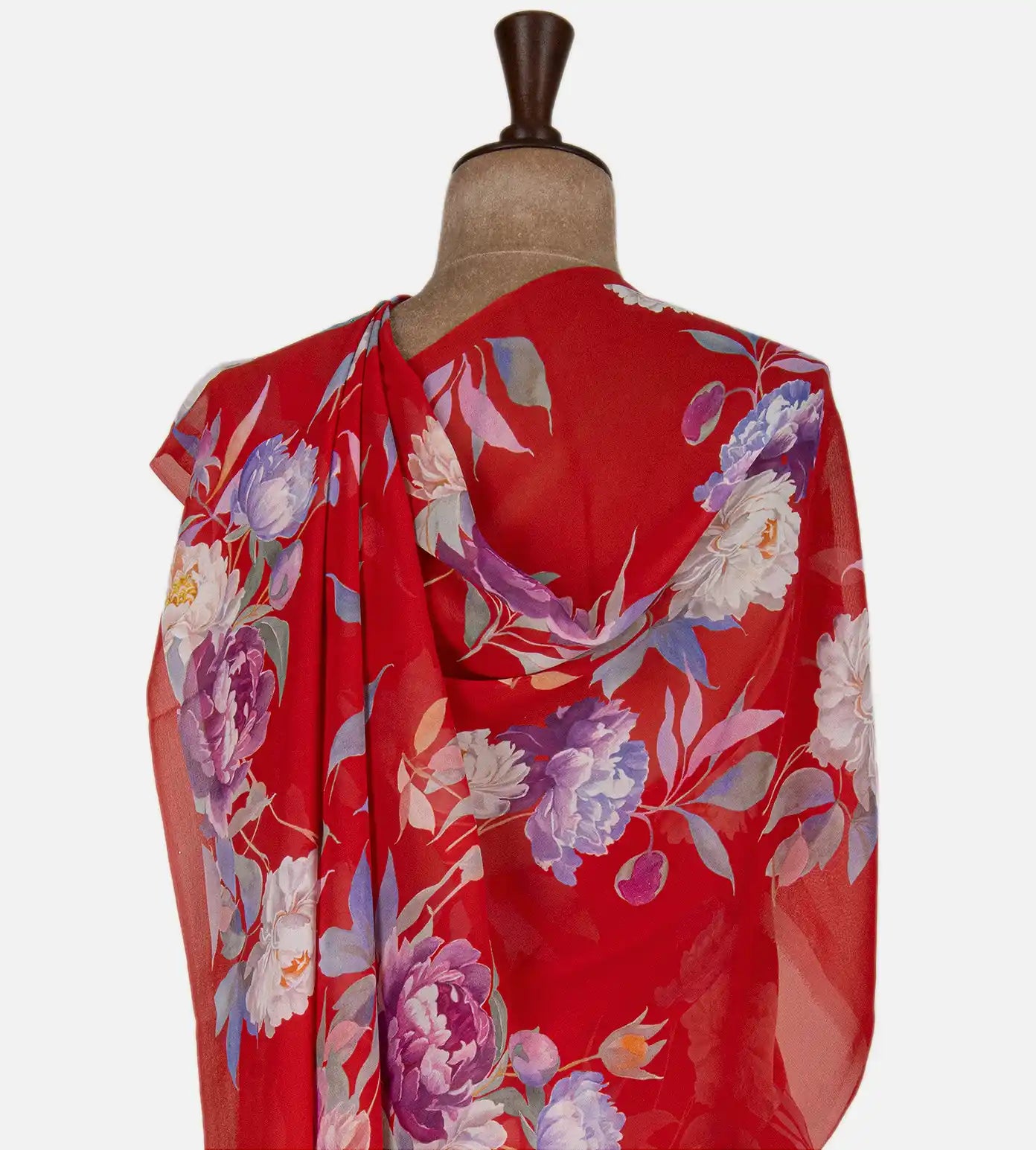Red Georgette Saree
