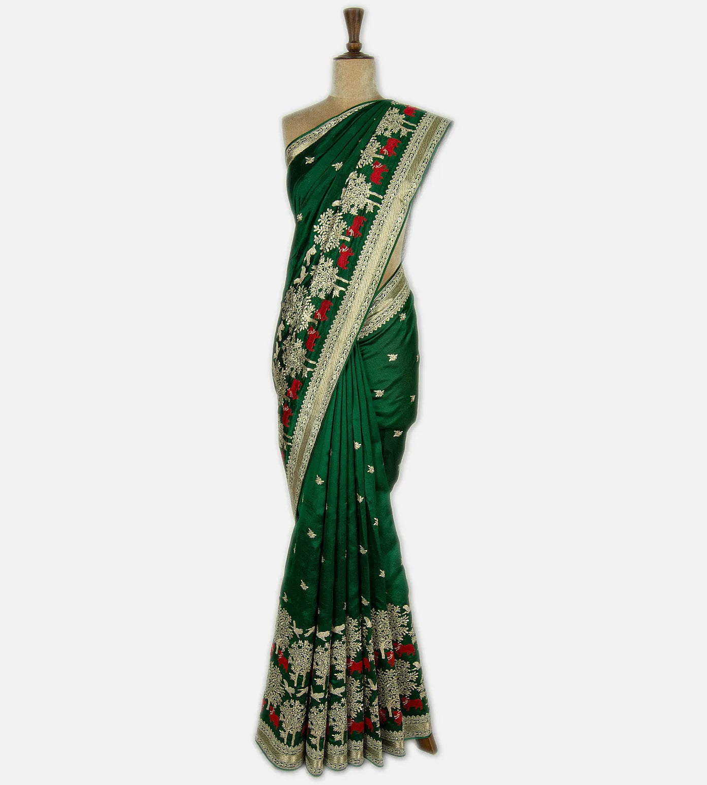 Green Kattan Silk Saree