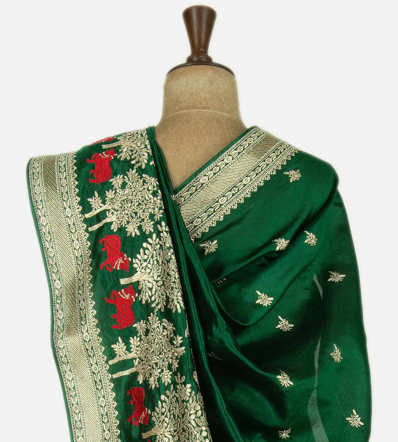 Green Kattan Silk Saree