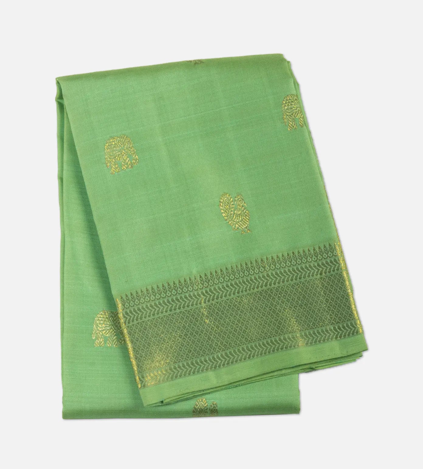 Green Kanchipuram Silk Dupatta