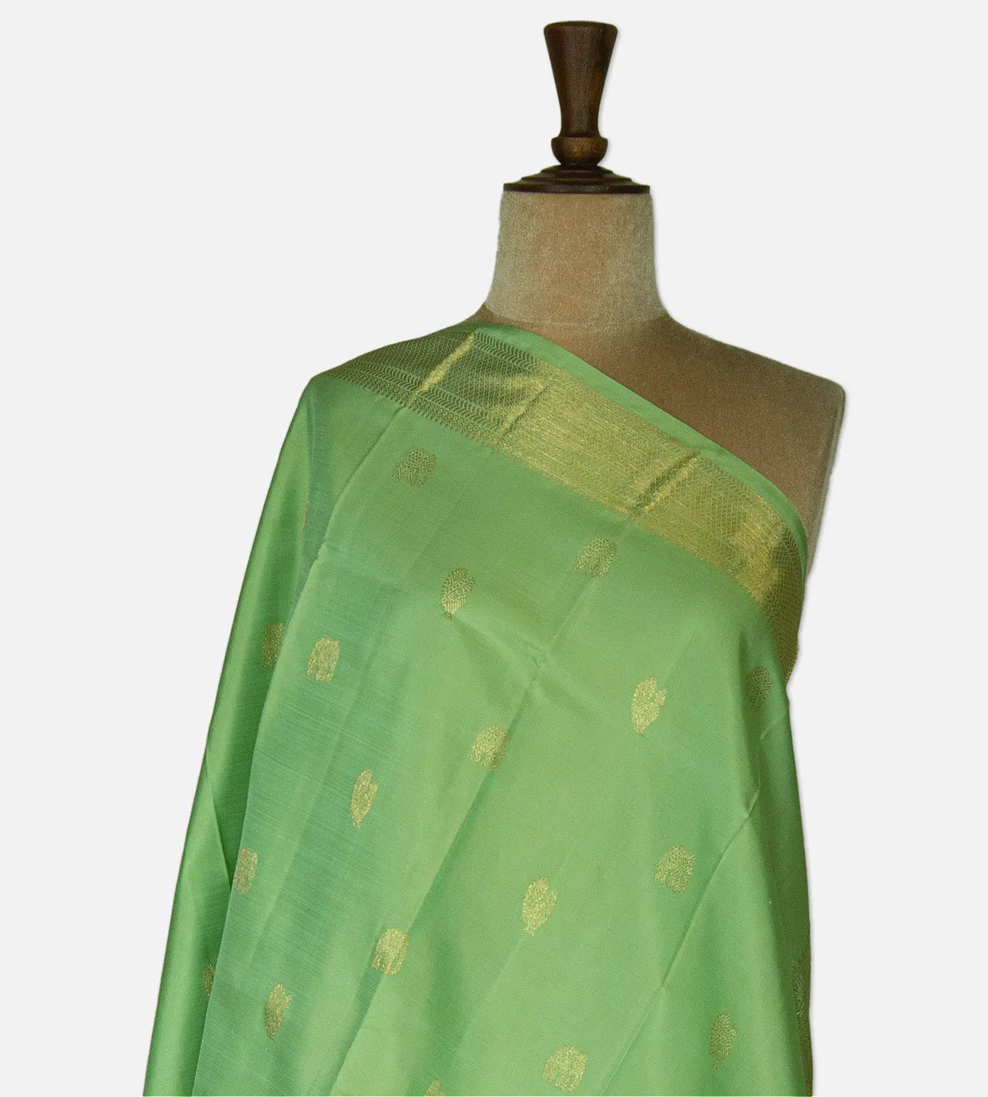 Green Kanchipuram Silk Dupatta