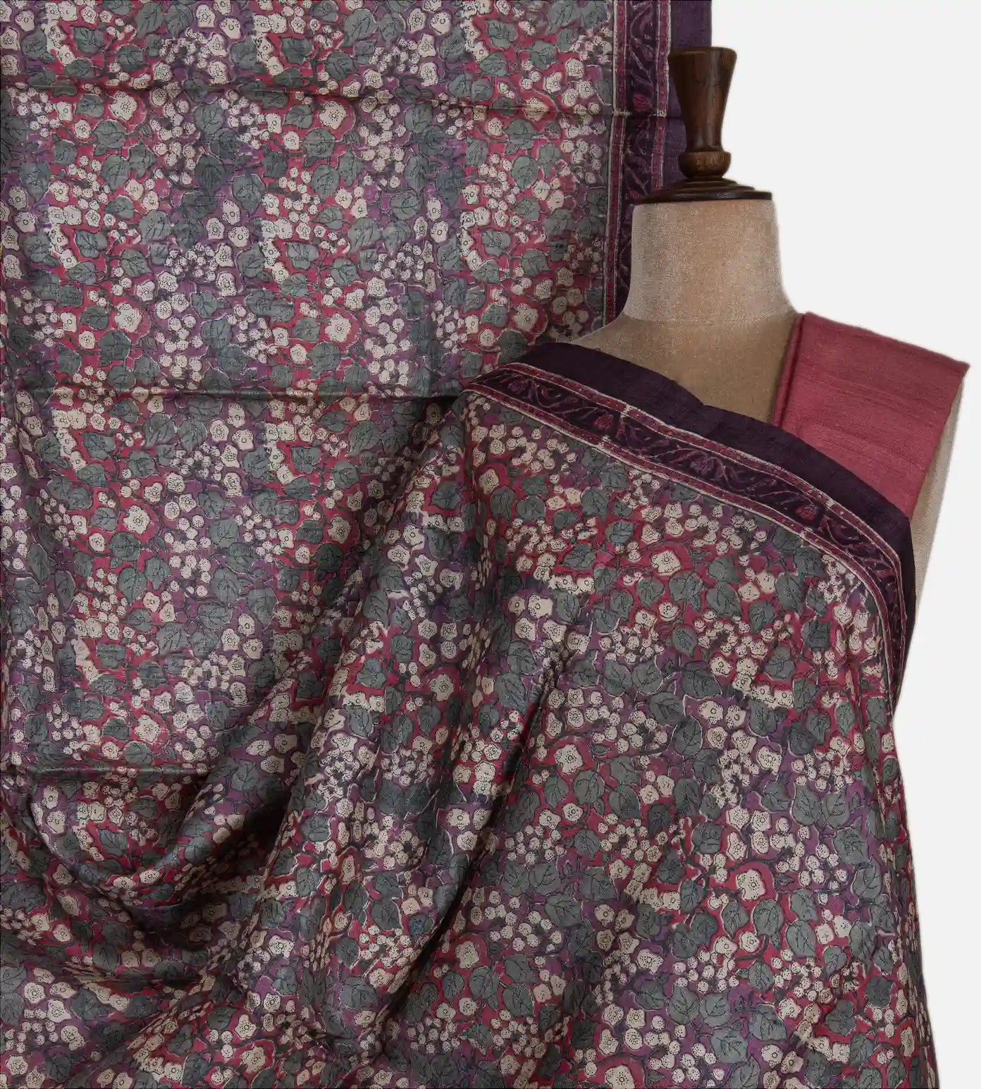Multicolour Tussar Saree