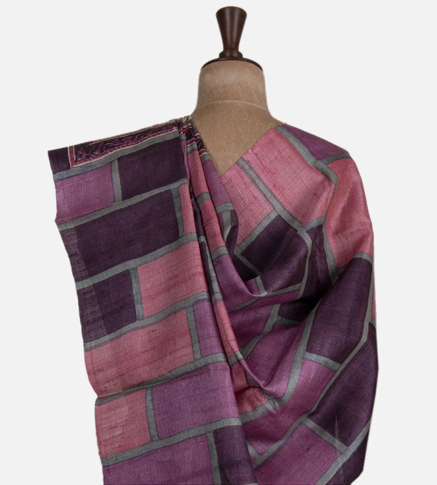 Multicolour Tussar Saree