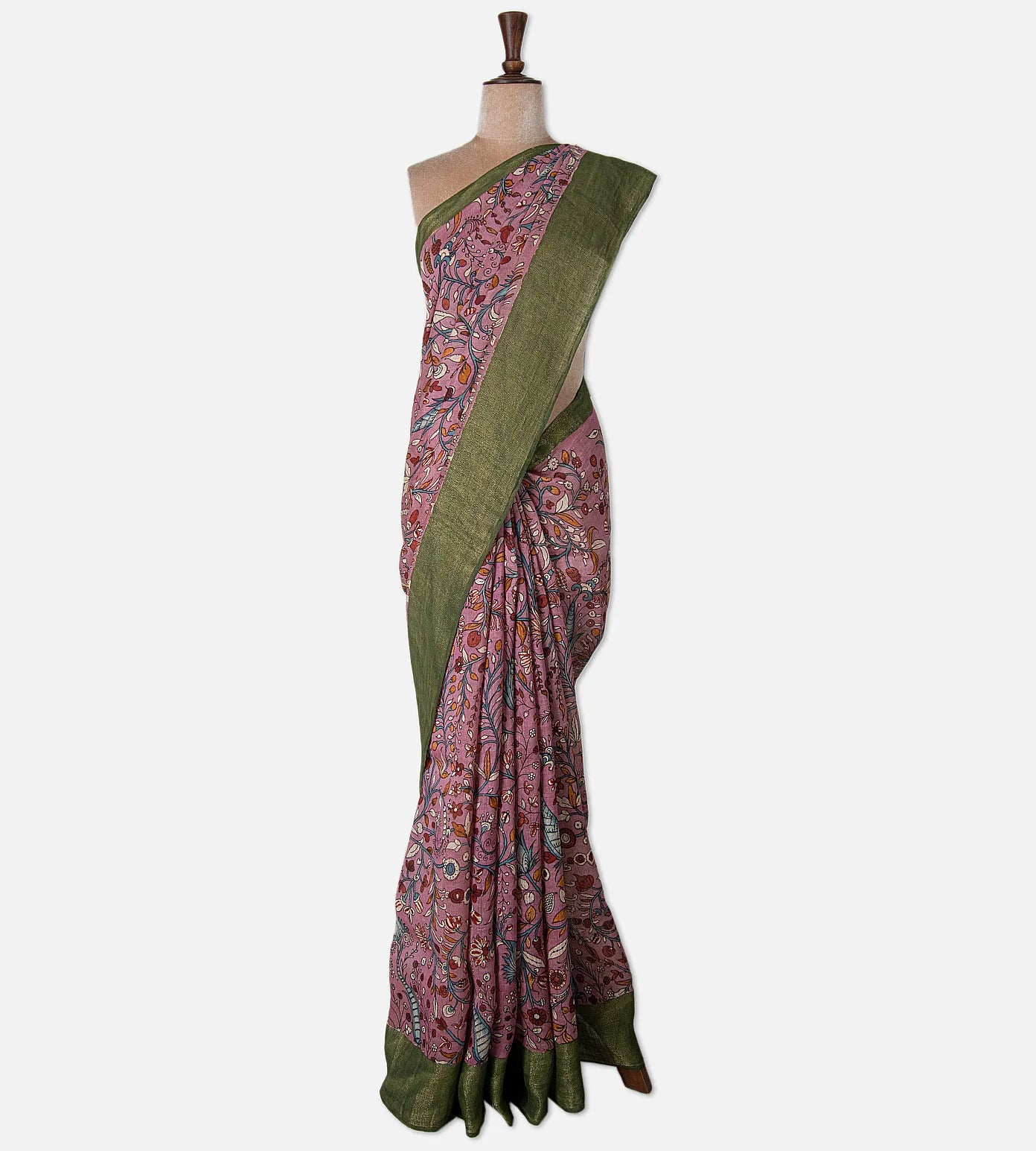 Light Pink Linen Saree