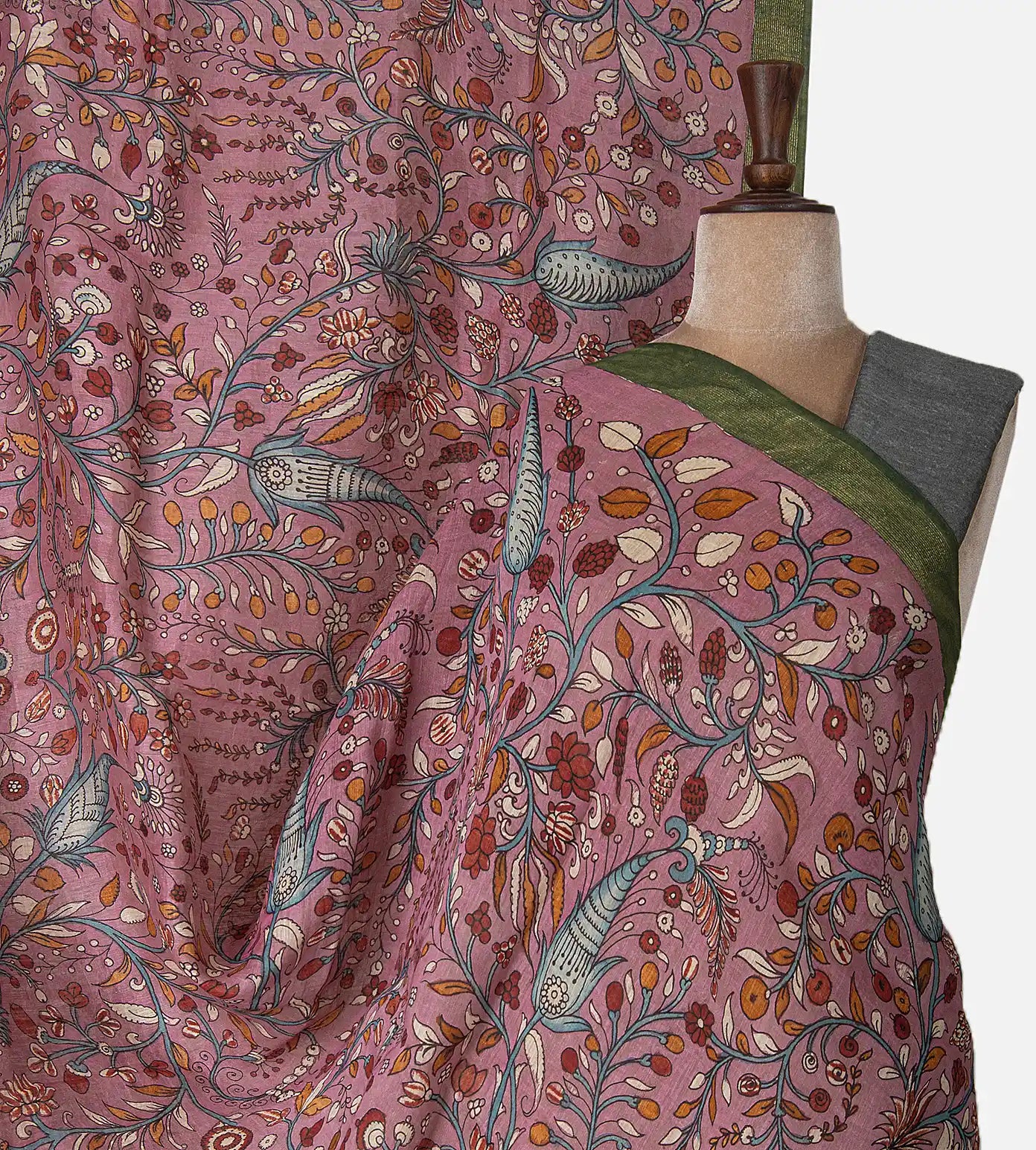 Light Pink Linen Saree