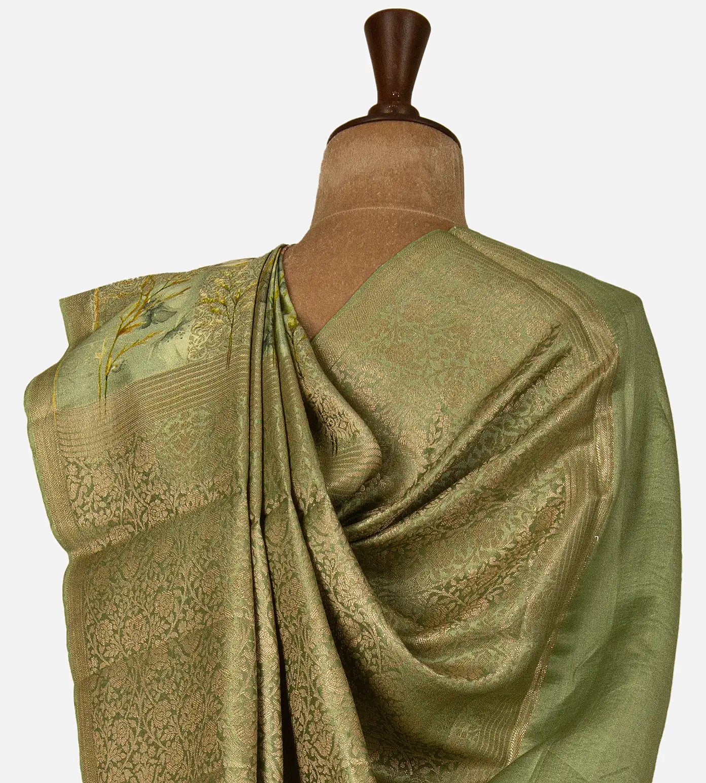 Green Chaniya Silk Saree