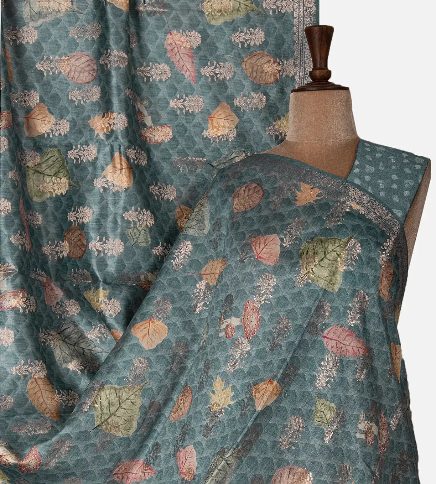 Blue Chaniya Silk Saree