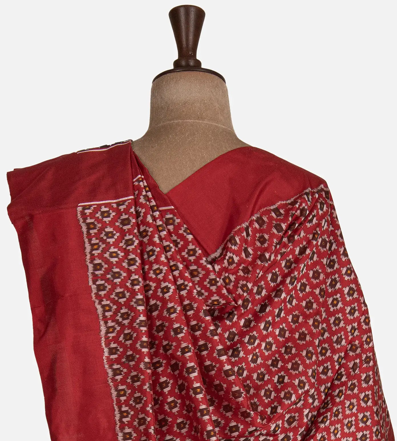 Black Ikkat Silk Saree