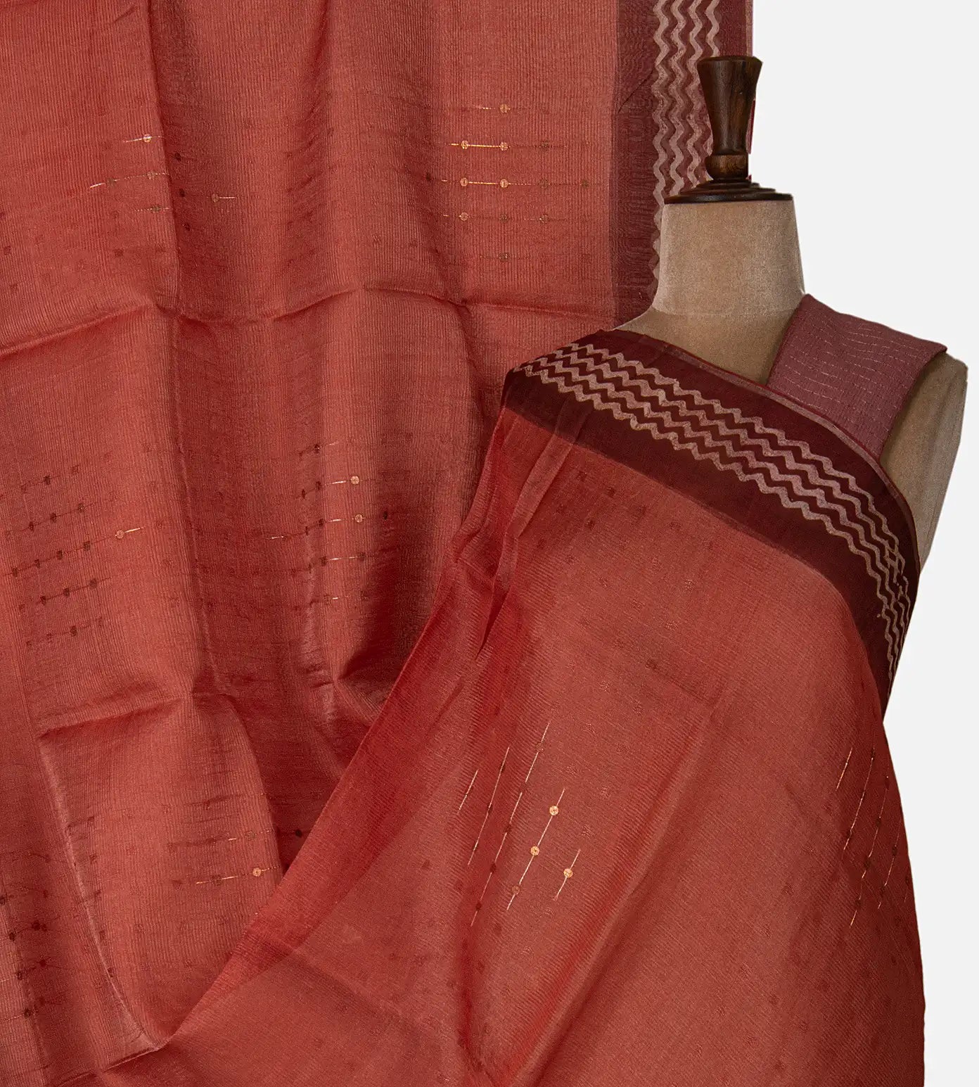Red Organza Saree