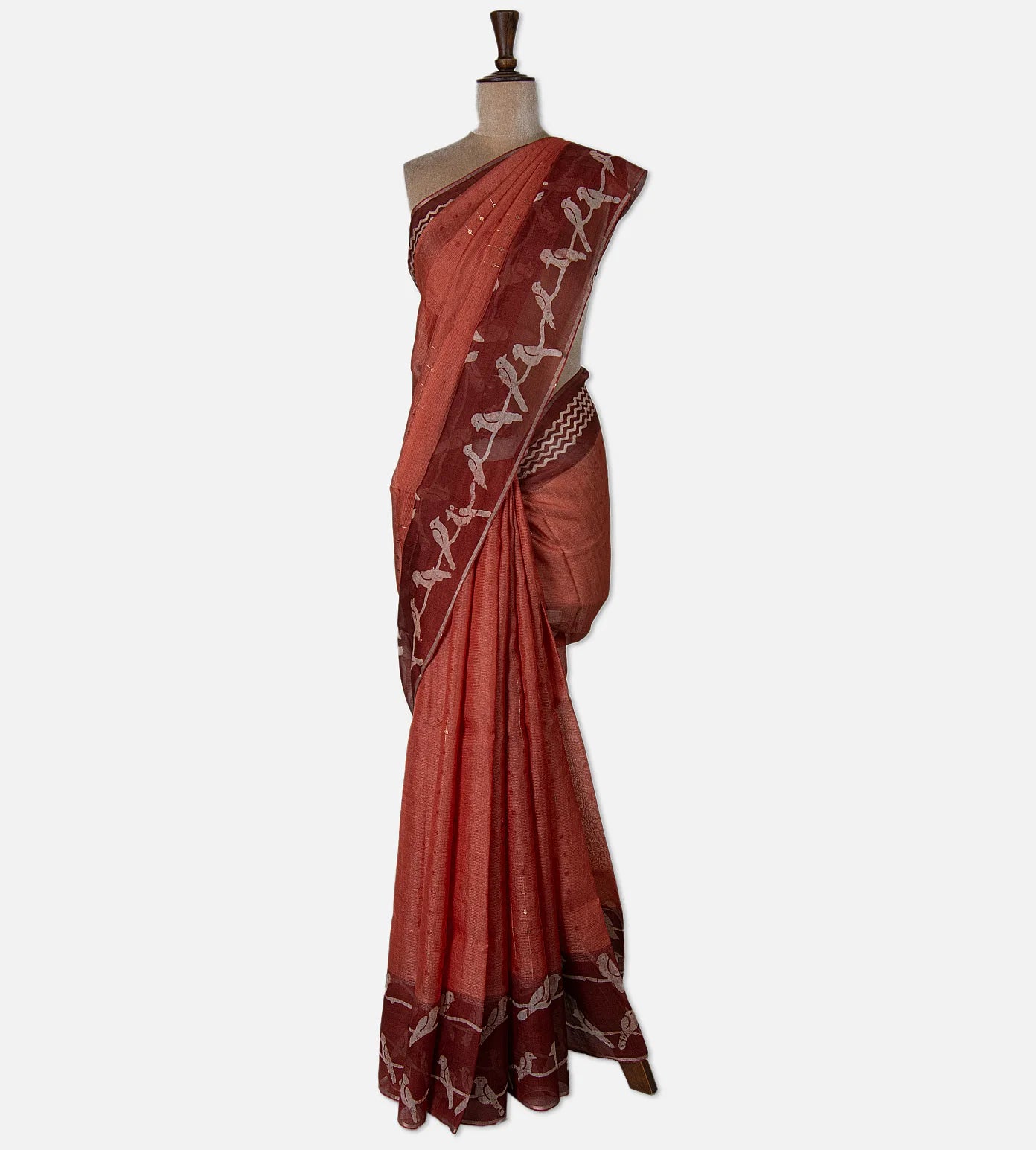 Red Organza Saree