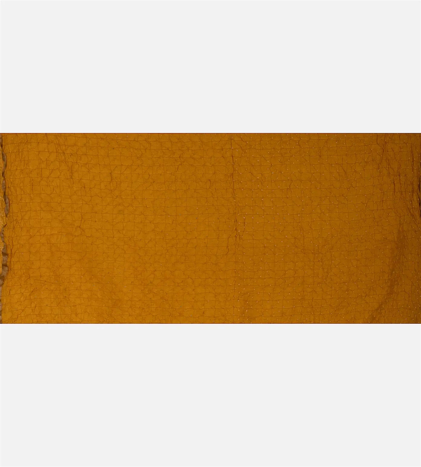 Yellow Bandhani Tussar Saree