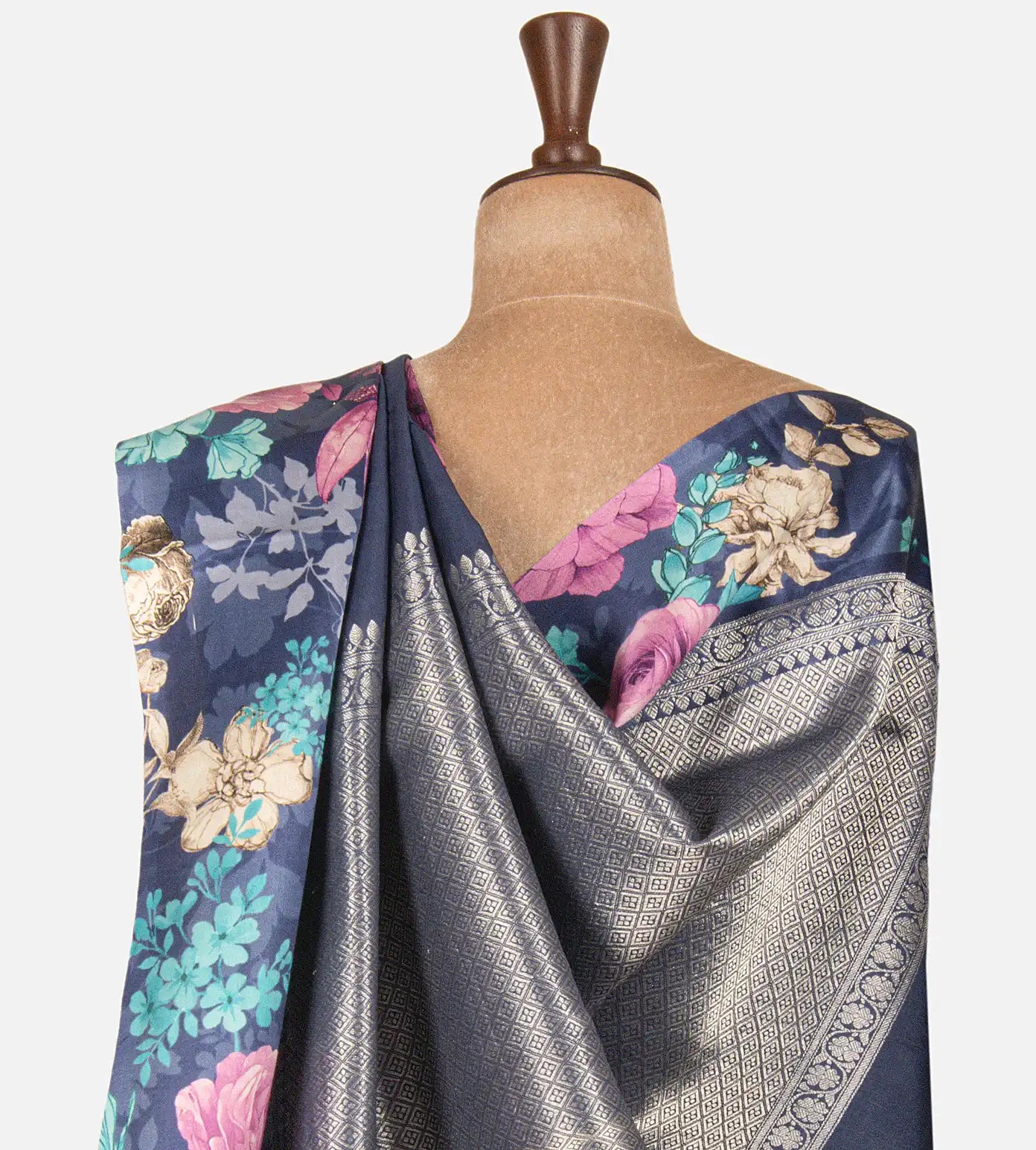 Blue Kattan Silk Saree