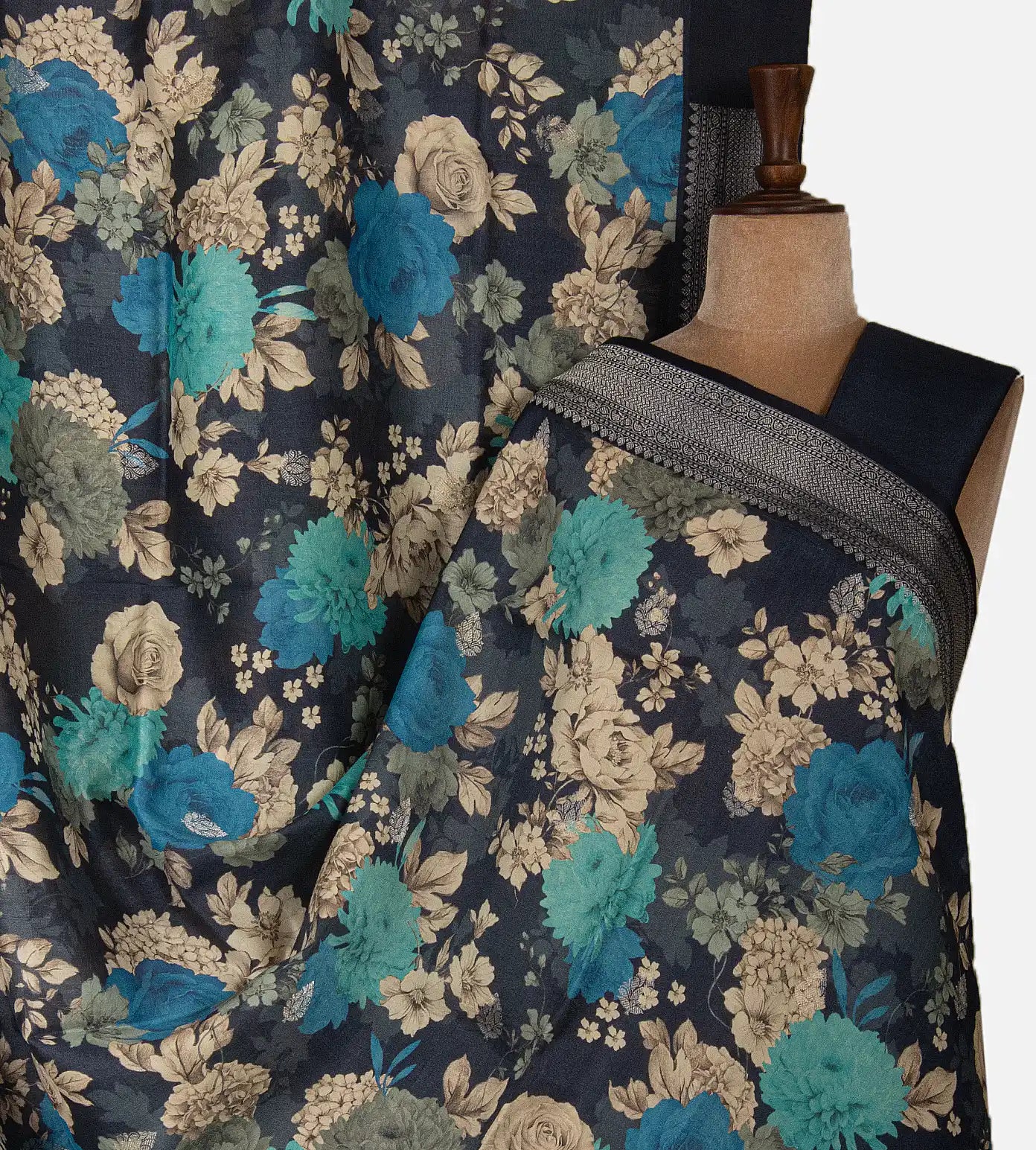 Blue Kattan Silk Saree