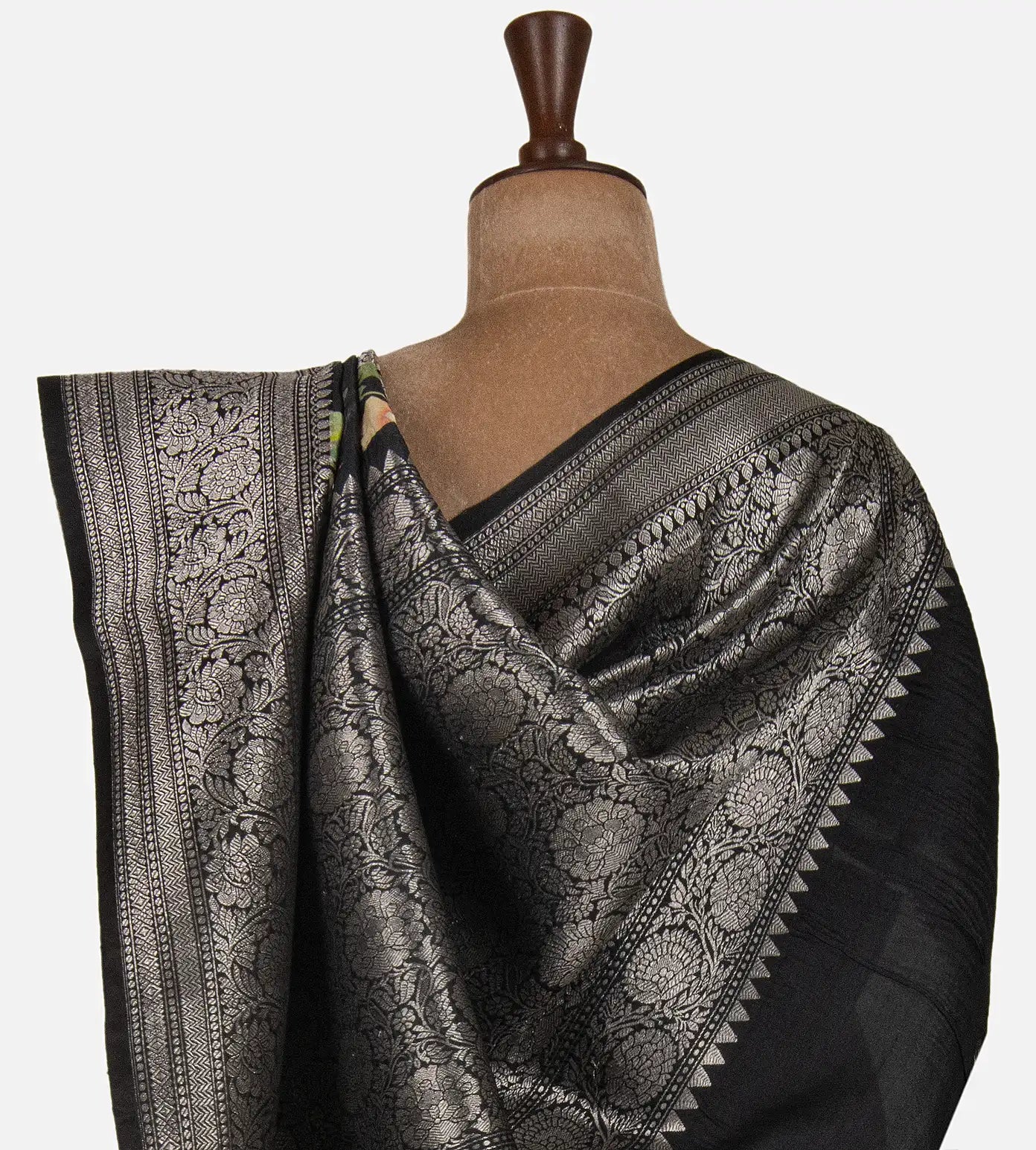 Black Kattan Silk Saree