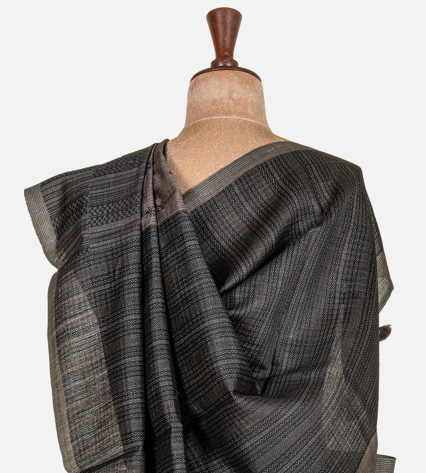 Grey Tussar Saree