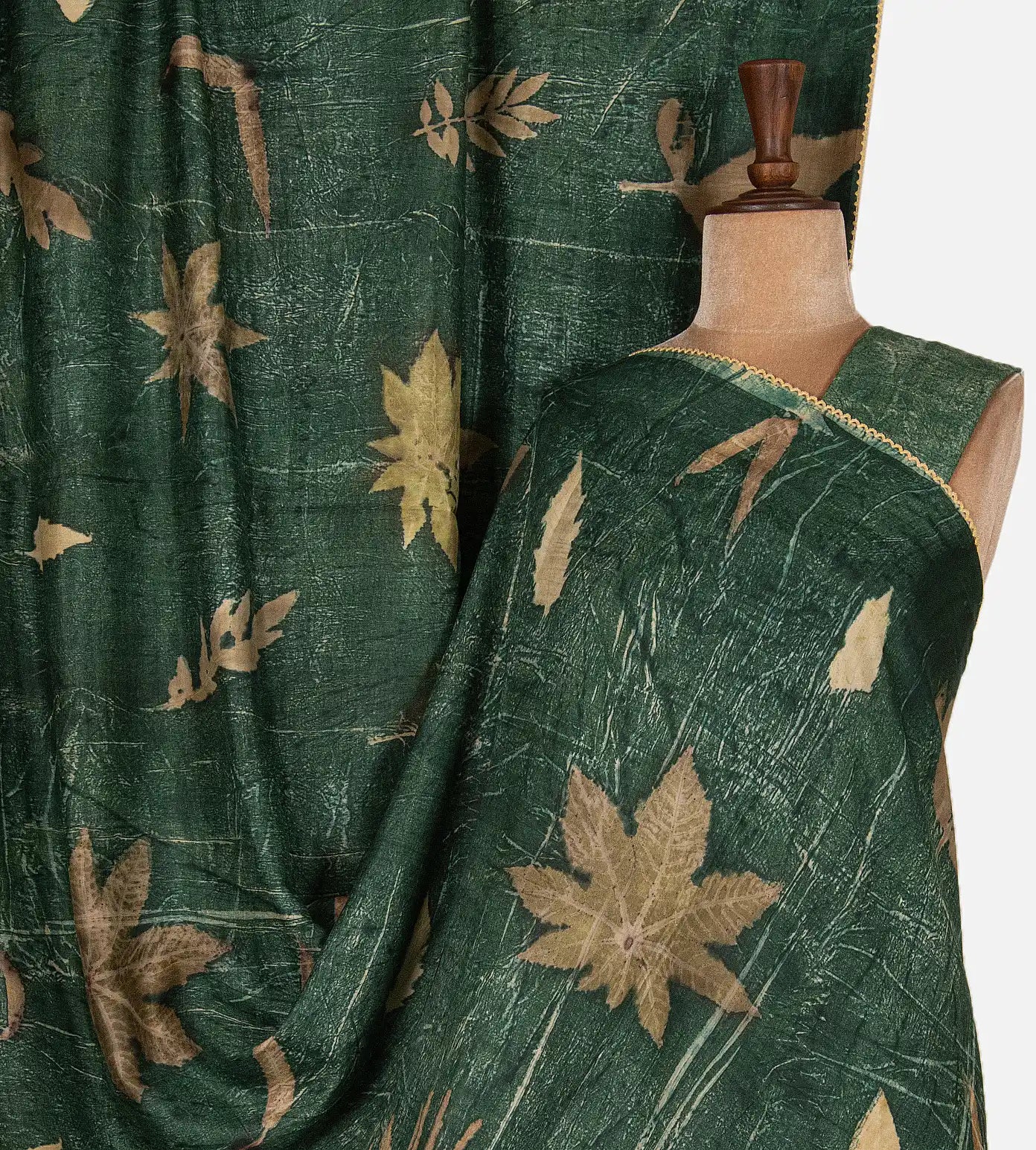 Green Mulberry Silk Saree