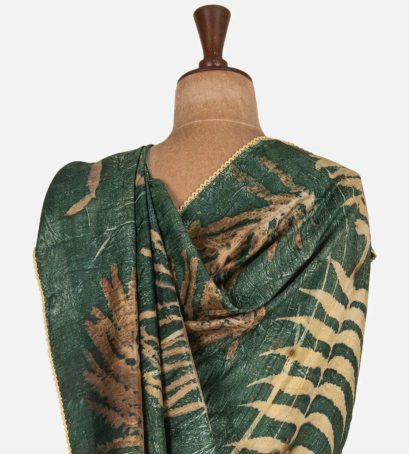 Green Mulberry Silk Saree