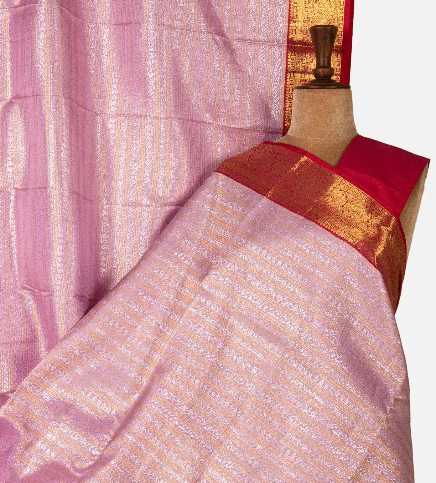 Light Pink Kanchipuram Silk Saree