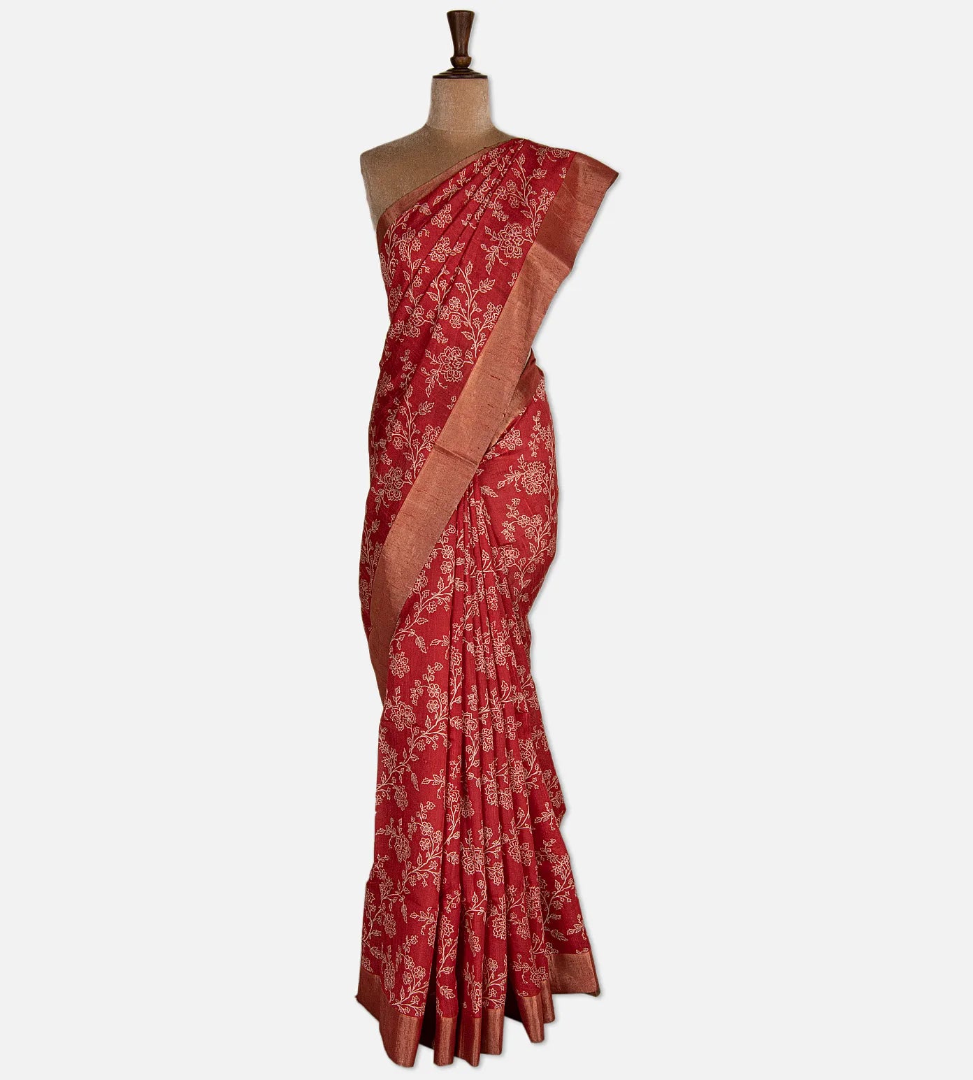 Red Raw Silk Saree