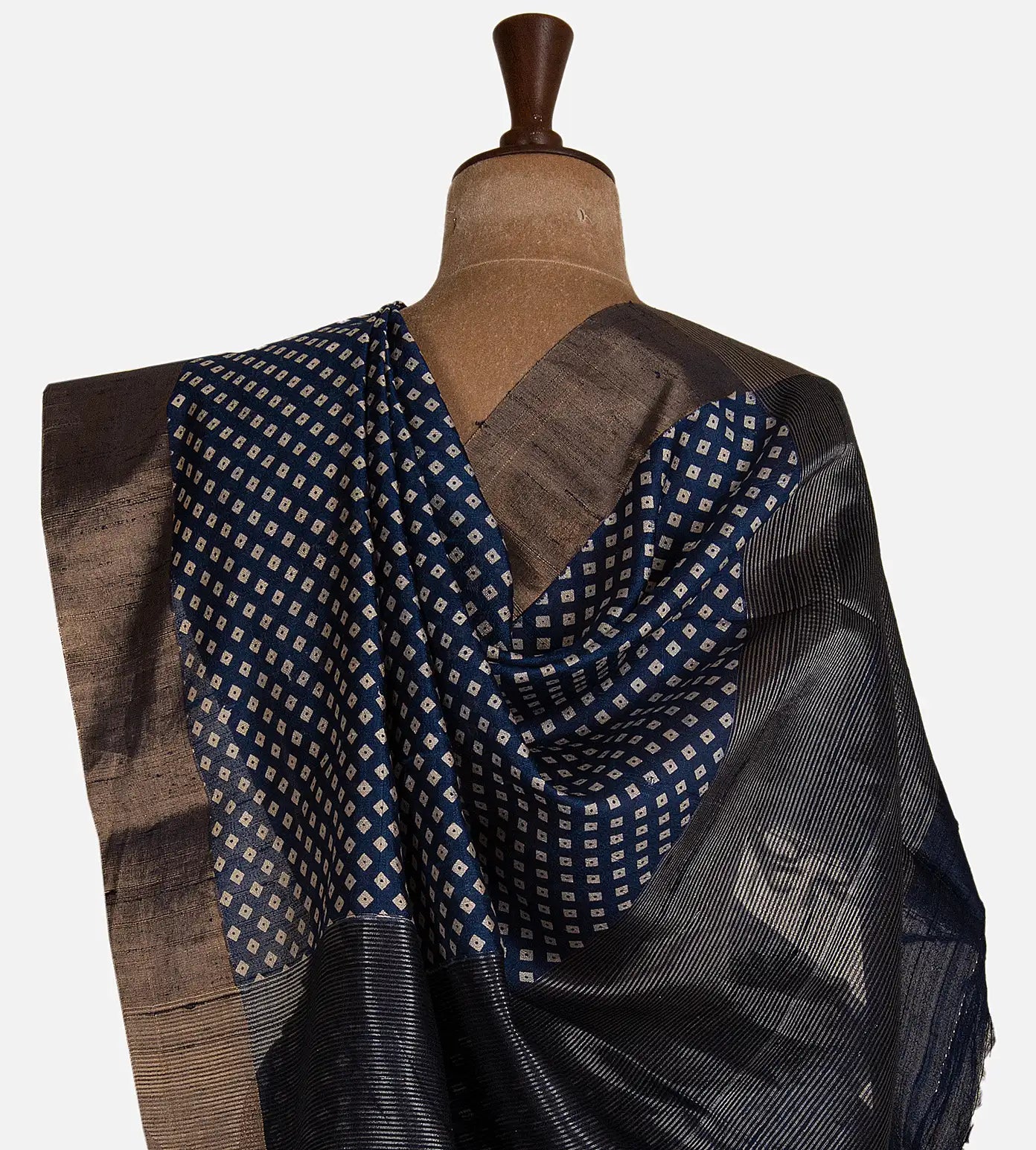 Blue Raw Silk Saree