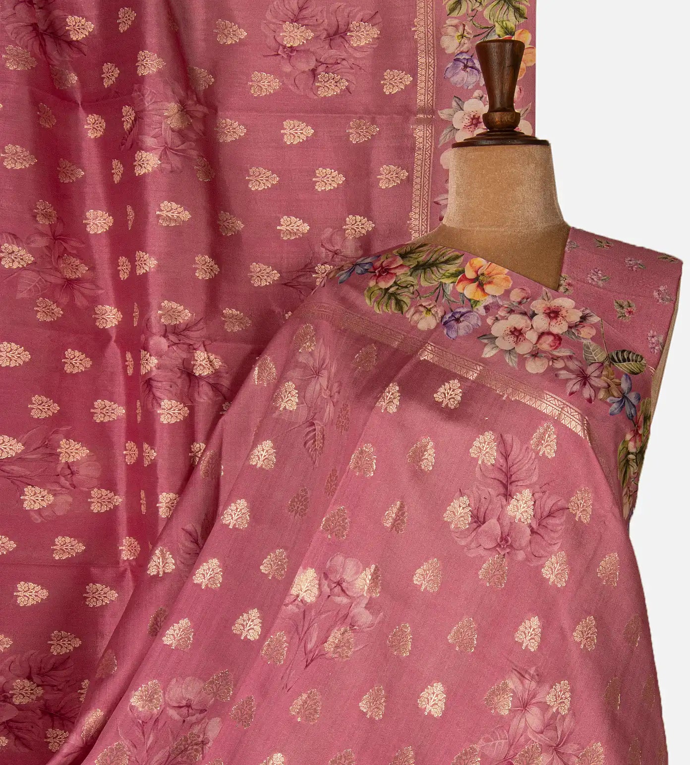 Pink Chaniya Silk Saree
