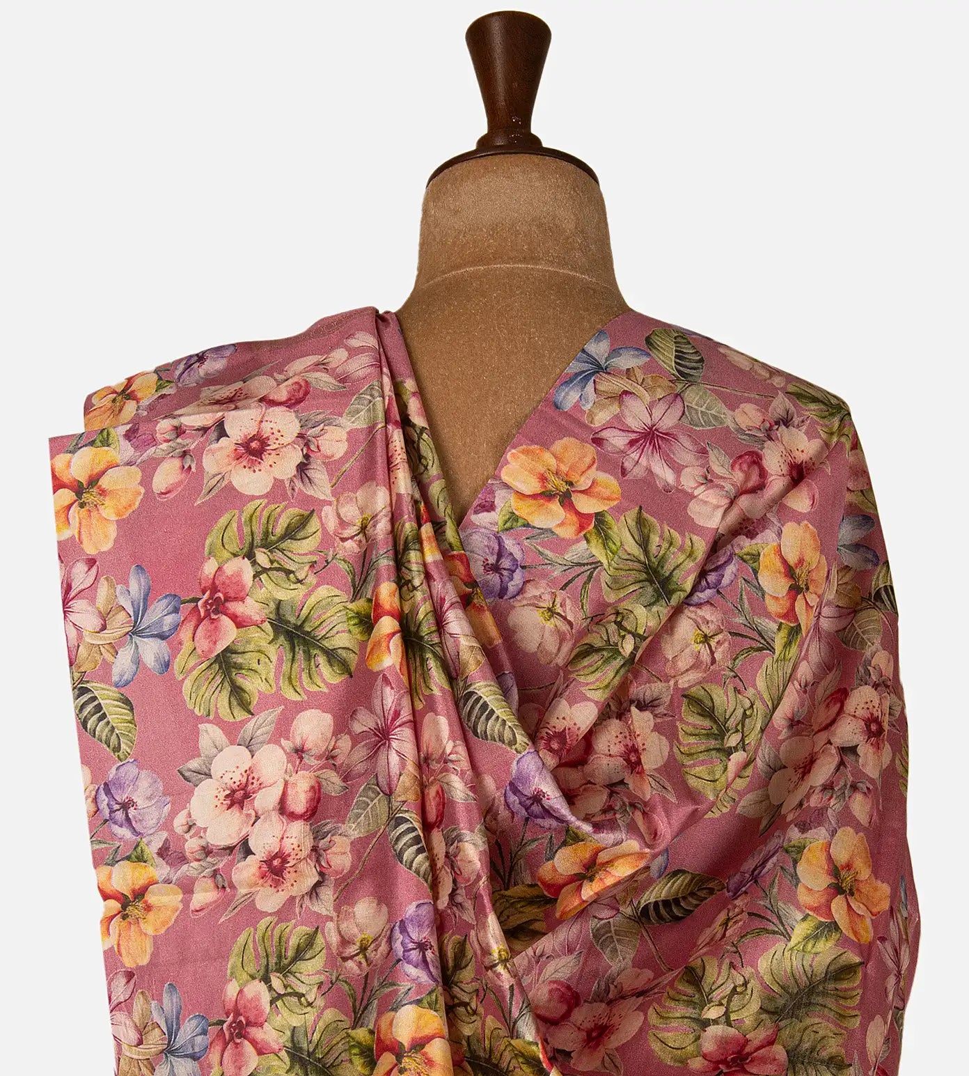 Pink Chaniya Silk Saree