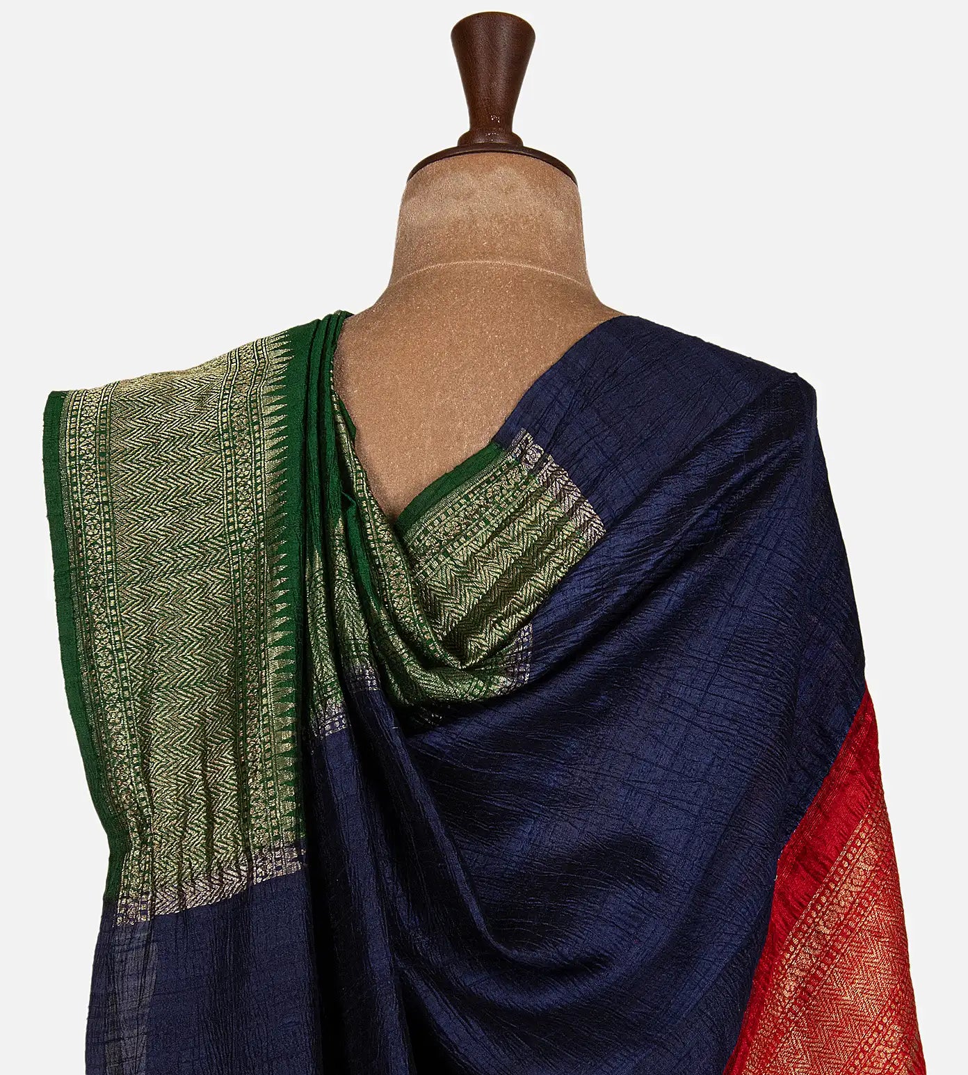 Green Banarasi Tussar Saree
