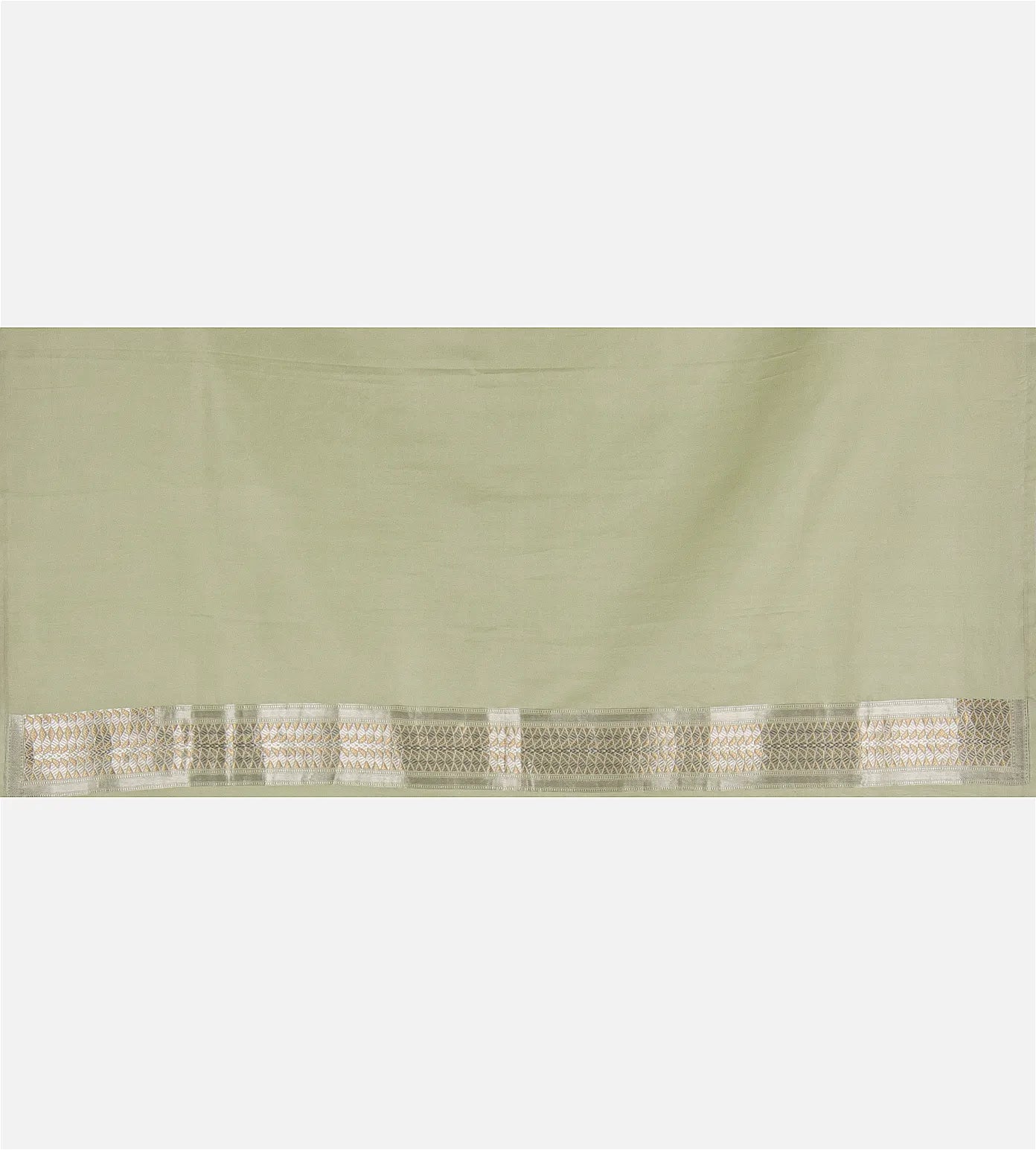 Pastel Green Banarasi Mashru Silk Saree