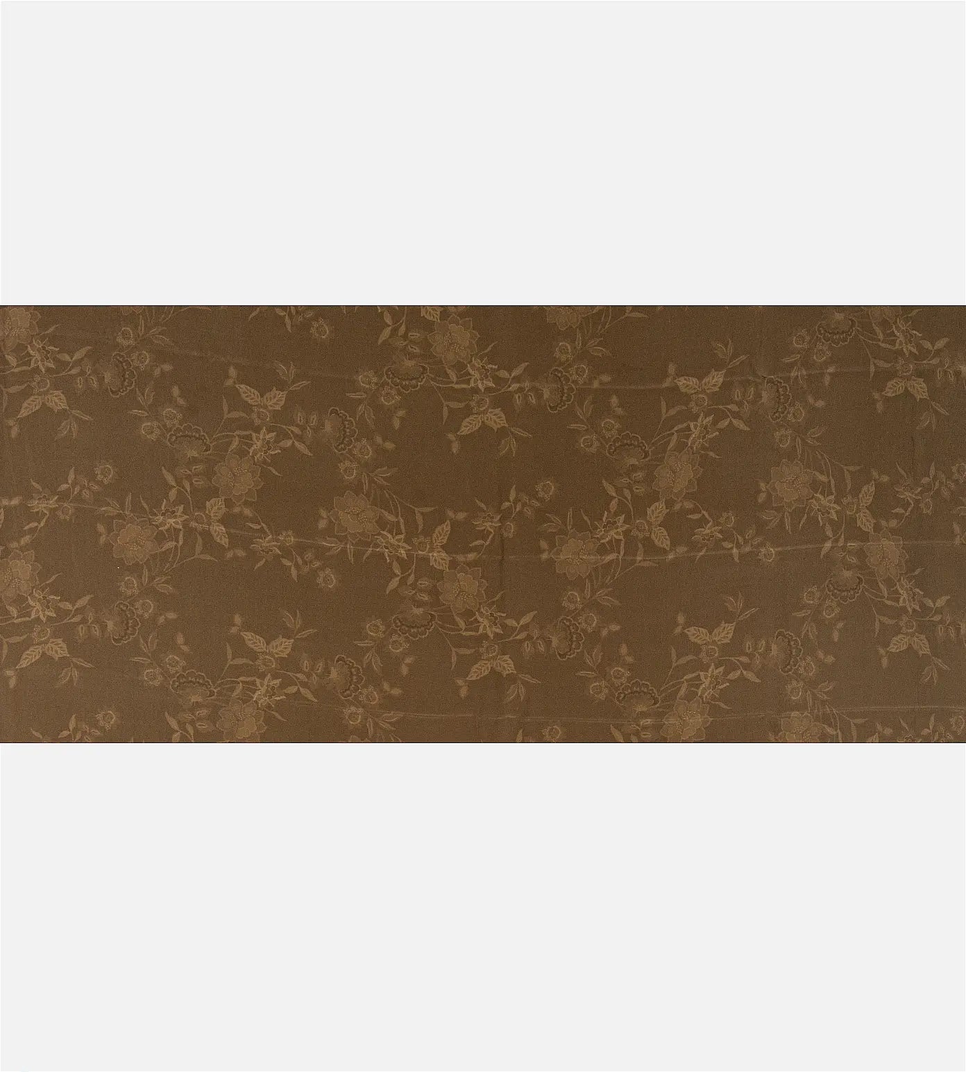 Brown Crepe Saree