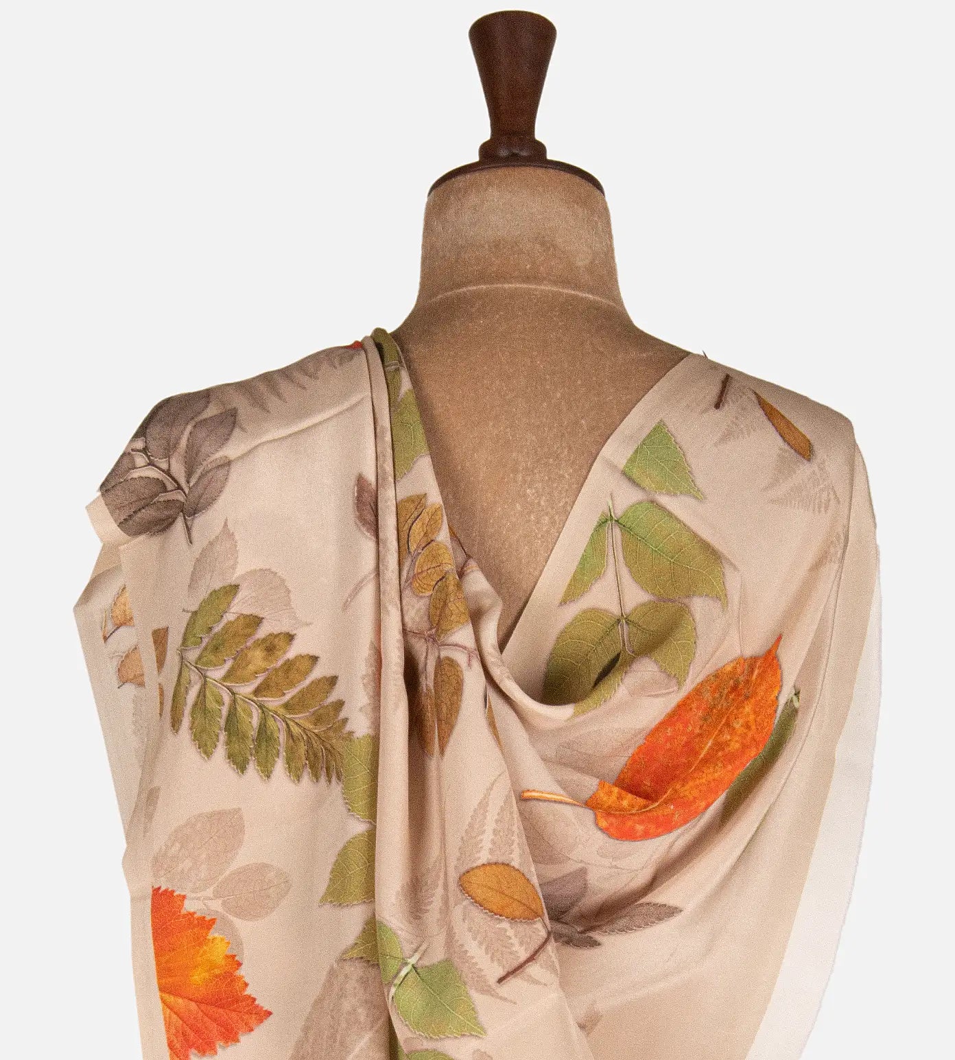 Light Beige Crepe Saree