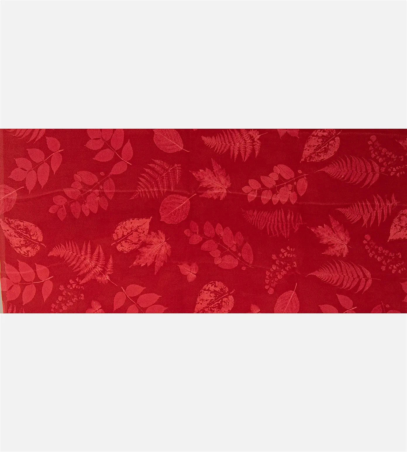 Red Crepe Saree