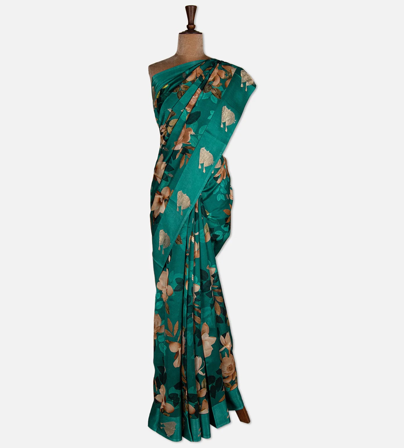 Blue Banarasi Kattan Silk Saree