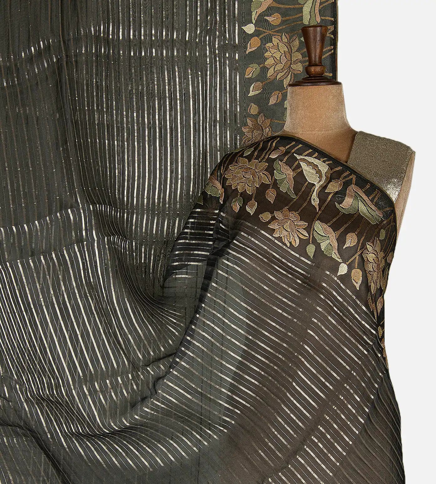Deep Green Organza Saree