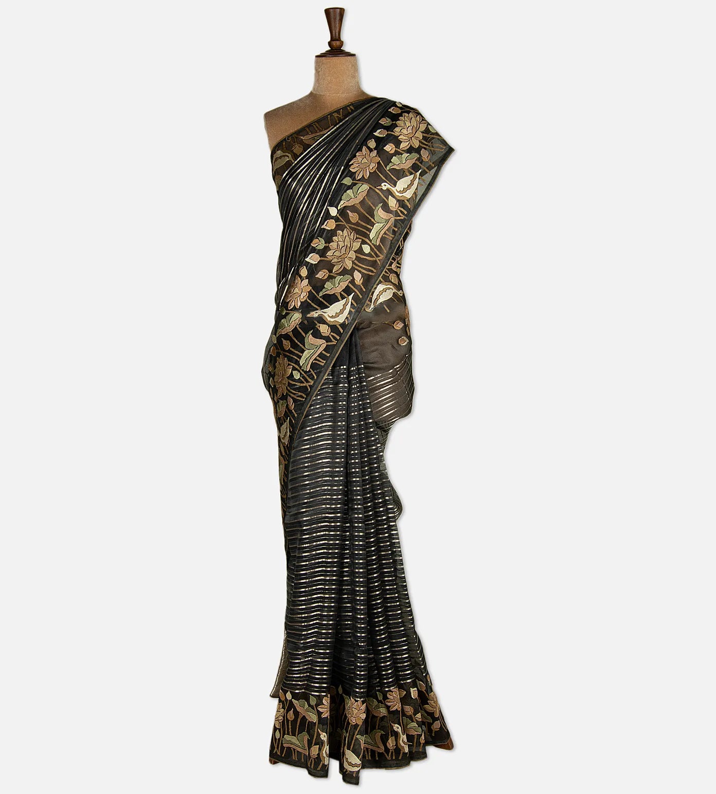 Deep Green Organza Saree