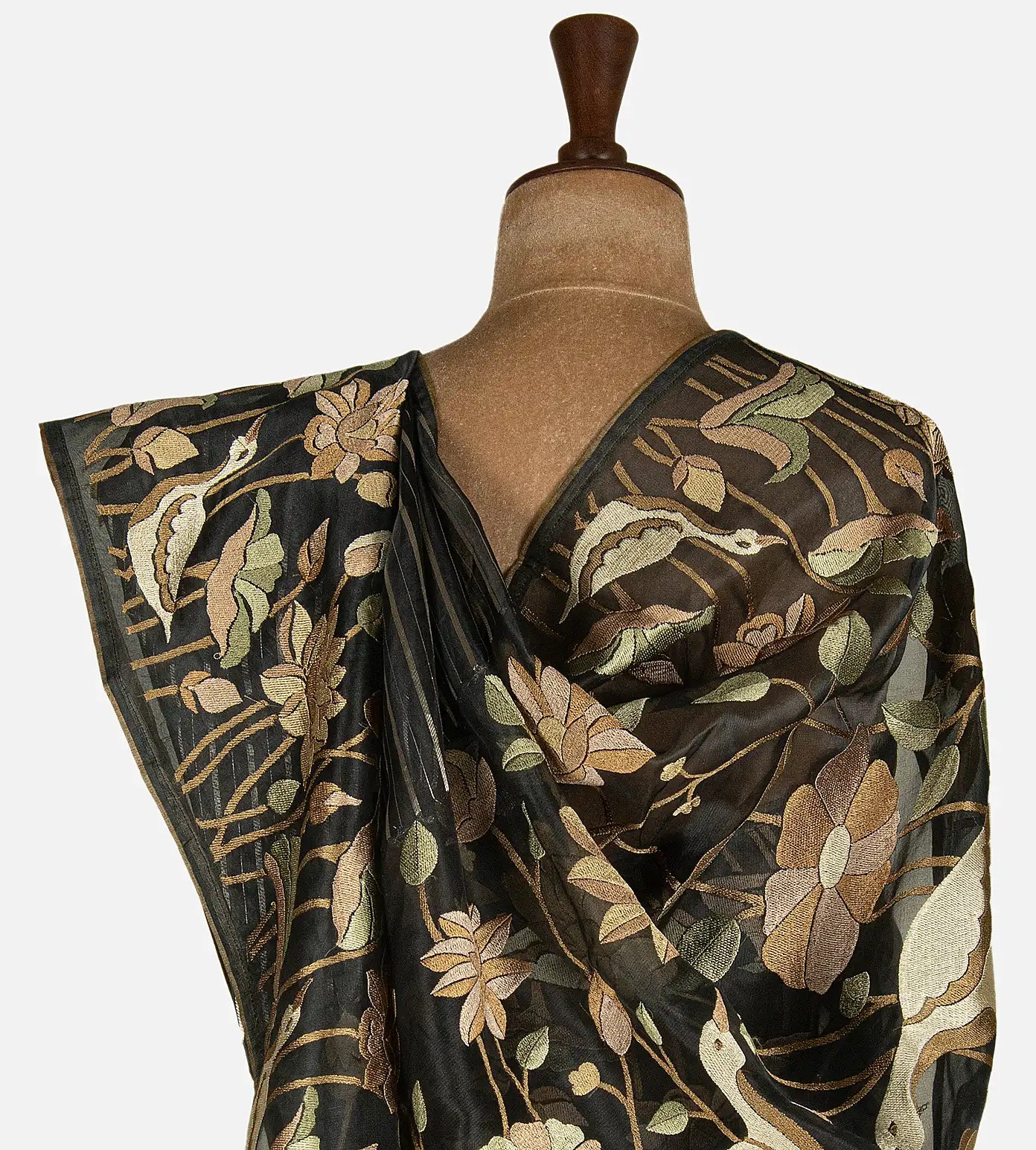 Deep Green Organza Saree