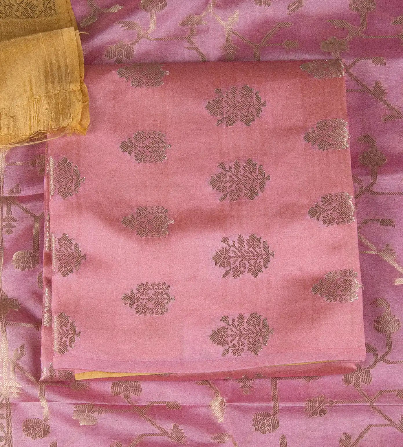 Pink Chaniya Silk Salwar