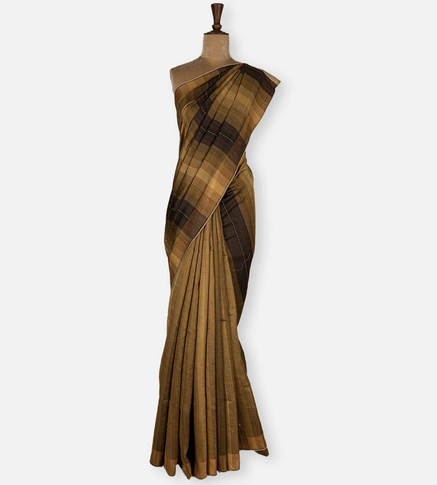 Multicolour Tussar Saree